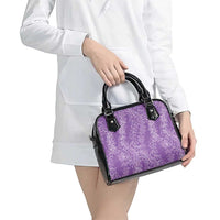 Hawaii Plumeria Lei Shoulder Handbag Aloha Festive Vibe - Violet LT7 - Polynesian Pride