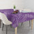 Hawaii Plumeria Lei Tablecloth Aloha Festive Vibe - Violet