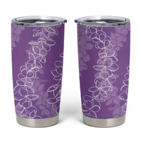 Hawaii Plumeria Lei Tumbler Cup Aloha Festive Vibe - Violet LT7 Violet - Polynesian Pride