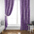 Hawaii Plumeria Lei Window Curtain Aloha Festive Vibe - Violet