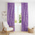 Hawaii Plumeria Lei Window Curtain Aloha Festive Vibe - Violet