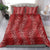 Hawaii Plumeria Lei Bedding Set Aloha Festive Vibe - Crimson