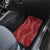 Hawaii Plumeria Lei Car Mats Aloha Festive Vibe - Crimson