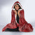 Hawaii Plumeria Lei Hooded Blanket Aloha Festive Vibe - Crimson