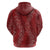 Hawaii Plumeria Lei Hoodie Aloha Festive Vibe - Crimson