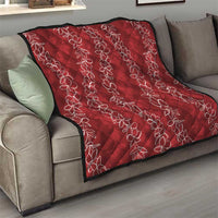 Hawaii Plumeria Lei Quilt Aloha Festive Vibe - Crimson LT7 - Polynesian Pride