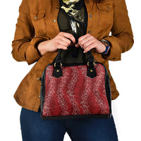 Hawaii Plumeria Lei Shoulder Handbag Aloha Festive Vibe - Crimson LT7 - Polynesian Pride