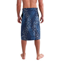 Hawaii Plumeria Lei Lavalava Aloha Festive Vibe - Navy Blue LT7 - Polynesian Pride