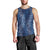 Hawaii Plumeria Lei Men Tank Top Aloha Festive Vibe - Navy Blue