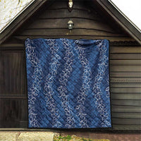 Hawaii Plumeria Lei Quilt Aloha Festive Vibe - Navy Blue LT7 - Polynesian Pride