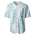 Hawaii Plumeria Lei Baseball Jersey Aloha Festive Vibe - Turquoise