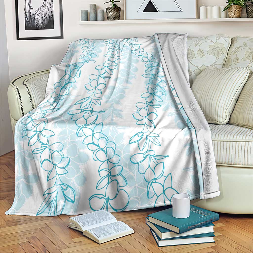 Hawaii Plumeria Lei Blanket Aloha Festive Vibe - Turquoise LT7 Turquoise - Polynesian Pride