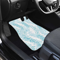Hawaii Plumeria Lei Car Mats Aloha Festive Vibe - Turquoise LT7 - Polynesian Pride