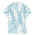 Hawaii Plumeria Lei Family Matching Short Sleeve Bodycon Dress and Hawaiian Shirt Aloha Festive Vibe - Turquoise