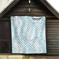 Hawaii Plumeria Lei Quilt Aloha Festive Vibe - Turquoise LT7 - Polynesian Pride
