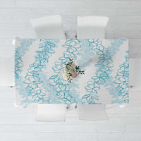 Hawaii Plumeria Lei Tablecloth Aloha Festive Vibe - Turquoise LT7 Turquoise - Polynesian Pride