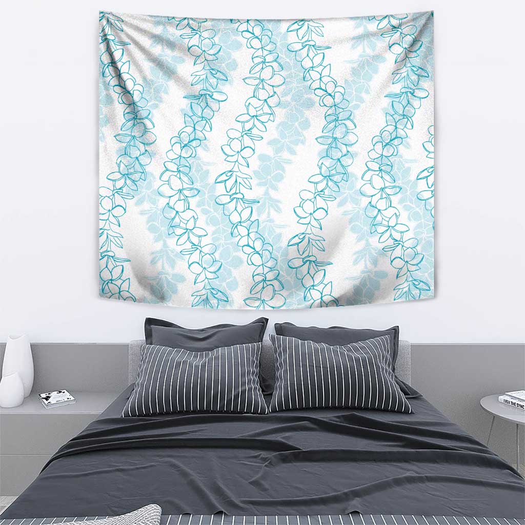 Hawaii Plumeria Lei Tapestry Aloha Festive Vibe - Turquoise LT7 - Polynesian Pride