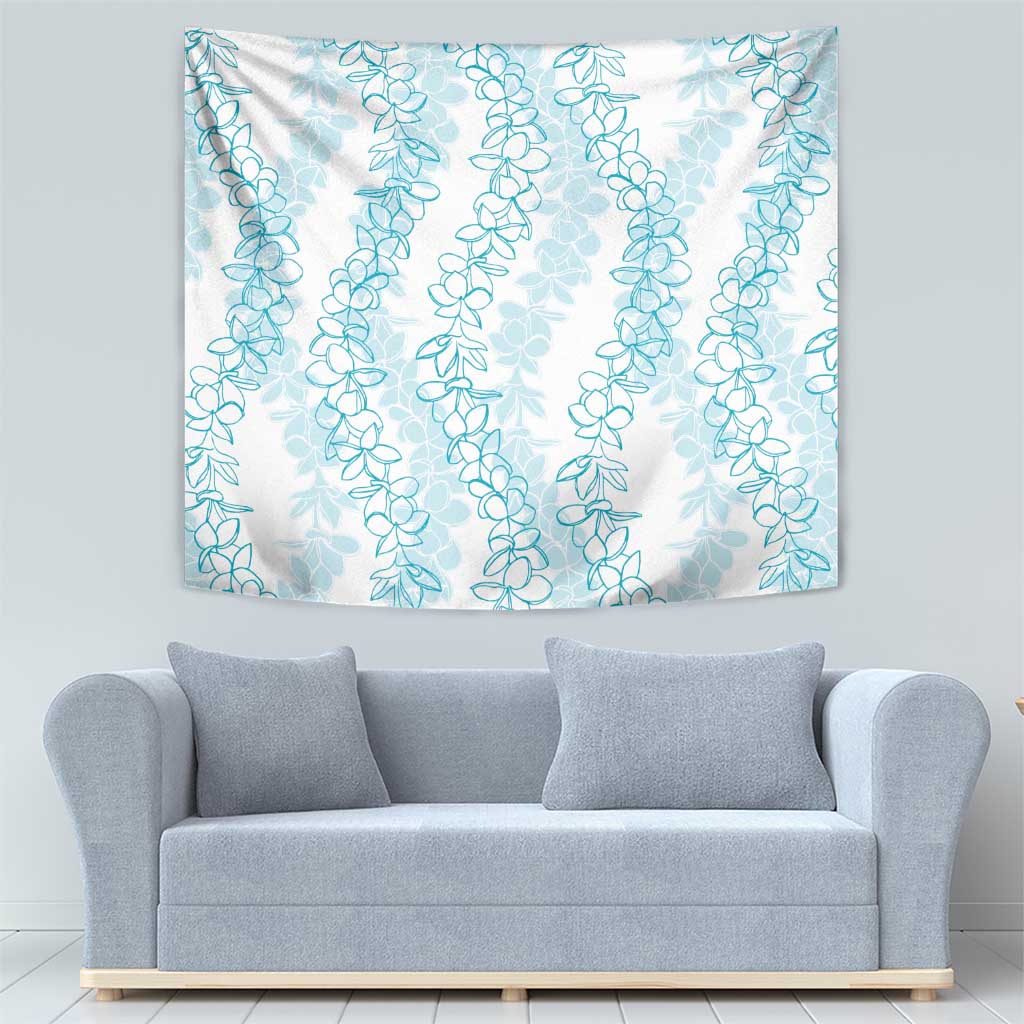 Hawaii Plumeria Lei Tapestry Aloha Festive Vibe - Turquoise LT7 - Polynesian Pride