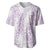 Hawaii Plumeria Lei Baseball Jersey Aloha Festive Vibe - Amethyst