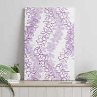Hawaii Plumeria Lei Canvas Wall Art Aloha Festive Vibe - Amethyst LT7 - Polynesian Pride