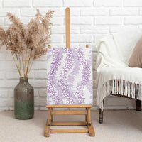 Hawaii Plumeria Lei Canvas Wall Art Aloha Festive Vibe - Amethyst LT7 - Polynesian Pride