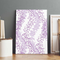 Hawaii Plumeria Lei Canvas Wall Art Aloha Festive Vibe - Amethyst LT7 - Polynesian Pride