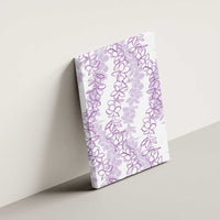 Hawaii Plumeria Lei Canvas Wall Art Aloha Festive Vibe - Amethyst LT7 - Polynesian Pride