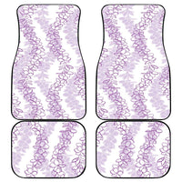 Hawaii Plumeria Lei Car Mats Aloha Festive Vibe - Amethyst LT7 - Polynesian Pride