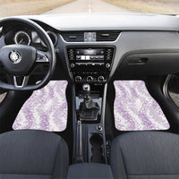 Hawaii Plumeria Lei Car Mats Aloha Festive Vibe - Amethyst LT7 Set 2pcs - Front Amethyst - Polynesian Pride