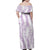 Hawaii Plumeria Lei Family Matching Off Shoulder Maxi Dress and Hawaiian Shirt Aloha Festive Vibe - Amethyst