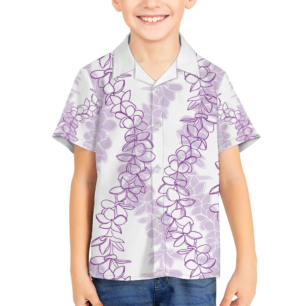 Hawaii Plumeria Lei Hawaiian Shirt Aloha Festive Vibe - Amethyst LT7 - Polynesian Pride