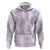 Hawaii Plumeria Lei Hoodie Aloha Festive Vibe - Amethyst