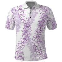 Hawaii Plumeria Lei Aloha Festive – Polo Shirt – Amethyst LT7 Amethyst - Polynesian Pride