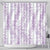 Hawaii Plumeria Lei Shower Curtain Aloha Festive Vibe - Amethyst