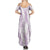 Hawaii Plumeria Lei Summer Maxi Dress Aloha Festive Vibe - Amethyst