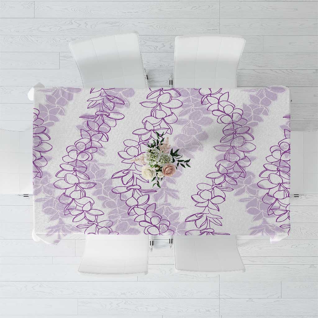 Hawaii Plumeria Lei Tablecloth Aloha Festive Vibe - Amethyst LT7 Amethyst - Polynesian Pride