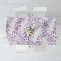Hawaii Plumeria Lei Tablecloth Aloha Festive Vibe - Amethyst LT7 Amethyst - Polynesian Pride