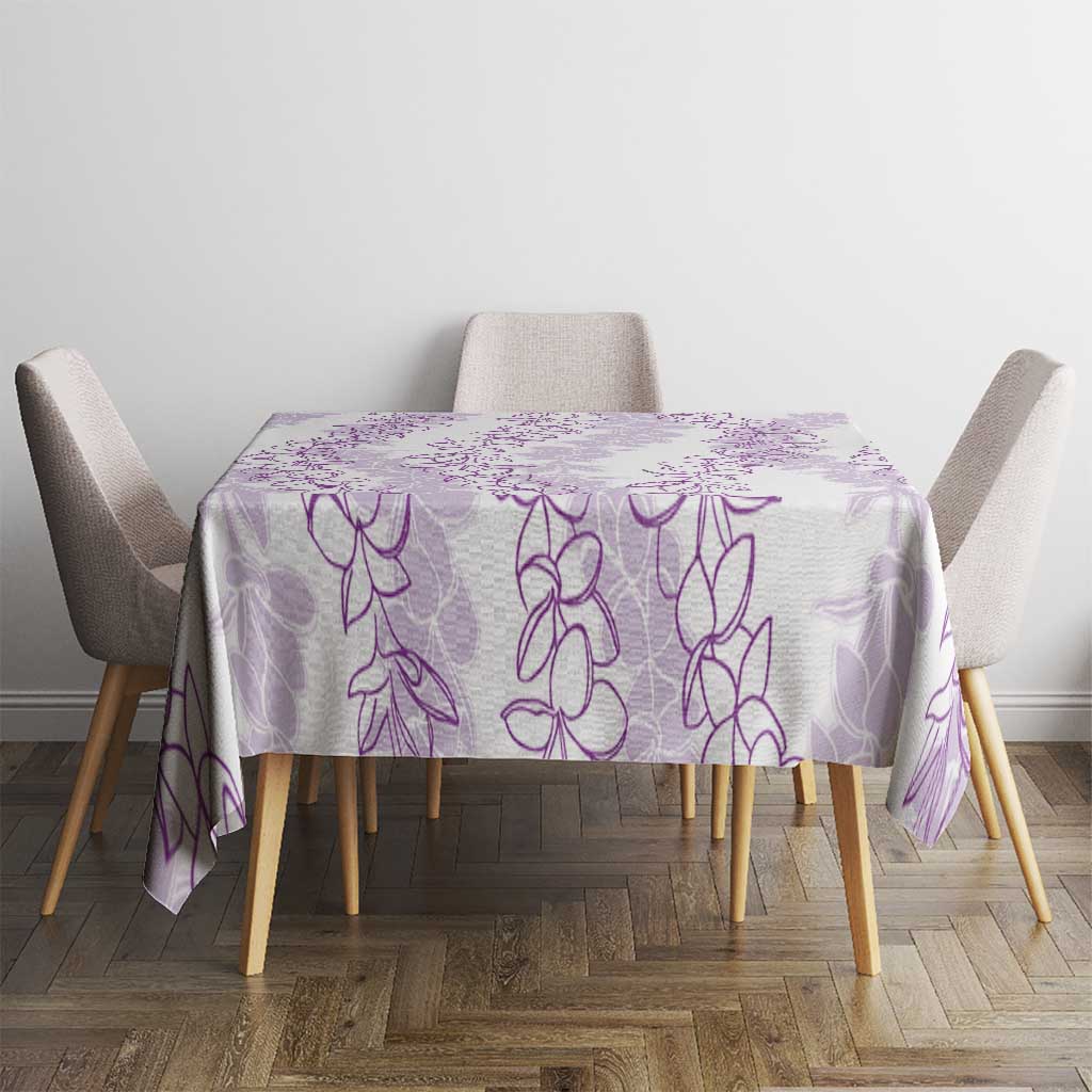 Hawaii Plumeria Lei Tablecloth Aloha Festive Vibe - Amethyst LT7 - Polynesian Pride