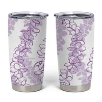 Hawaii Plumeria Lei Tumbler Cup Aloha Festive Vibe - Amethyst LT7 Amethyst - Polynesian Pride
