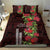 Hawaii Mele Kalikimaka Kakau Bedding Set I'iwi Bird on Ohia Lehua