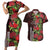 Hawaii Mele Kalikimaka Kakau Couples Matching Short Sleeve Bodycon Dress and Hawaiian Shirt I'iwi Bird on Ohia Lehua