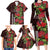 Hawaii Mele Kalikimaka Kakau Family Matching Long Sleeve Bodycon Dress and Hawaiian Shirt I'iwi Bird on Ohia Lehua