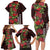 Hawaii Mele Kalikimaka Kakau Family Matching Long Sleeve Bodycon Dress and Hawaiian Shirt I'iwi Bird on Ohia Lehua