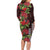 Hawaii Mele Kalikimaka Kakau Family Matching Long Sleeve Bodycon Dress and Hawaiian Shirt I'iwi Bird on Ohia Lehua