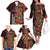 Hawaii Mele Kalikimaka Kakau Family Matching Off The Shoulder Long Sleeve Dress and Hawaiian Shirt I'iwi Bird on Ohia Lehua