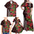 Hawaii Mele Kalikimaka Kakau Family Matching Off Shoulder Maxi Dress and Hawaiian Shirt I'iwi Bird on Ohia Lehua