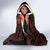 Hawaii Mele Kalikimaka Kakau Hooded Blanket I'iwi Bird on Ohia Lehua