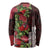 Hawaii Mele Kalikimaka Kakau Long Sleeve Shirt I'iwi Bird on Ohia Lehua