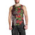 Hawaii Mele Kalikimaka Kakau Men Tank Top I'iwi Bird on Ohia Lehua