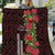 Hawaii Mele Kalikimaka Kakau Quilt I'iwi Bird on Ohia Lehua